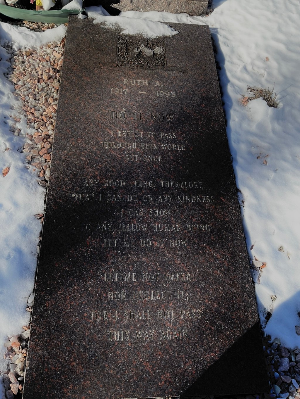 Mrs. G -Beaver Park Cemetery, Penrose&nbsp;Colorado